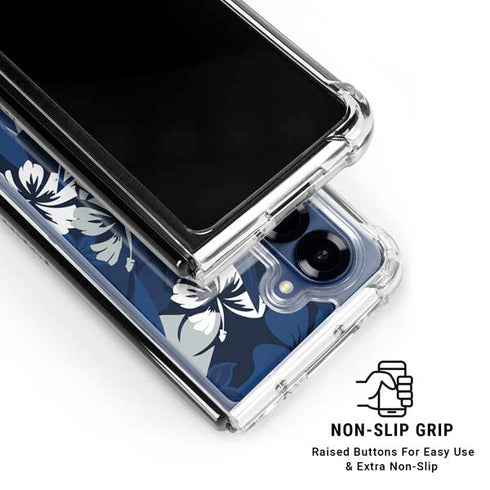 NFL Dallas Cowboys Tropical Print Galaxy Z Fold6 Clear Case