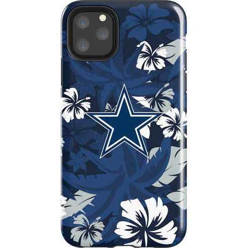 NFL Dallas Cowboys Tropical Print iPhone Cases