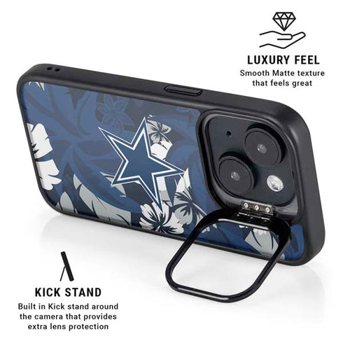 NFL Dallas Cowboys Tropical Print iPhone 14 Kickstand Case