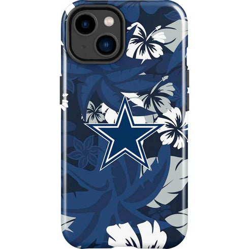 NFL Dallas Cowboys Tropical Print iPhone 15 Impact Case
