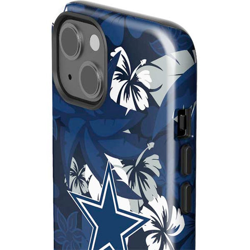 NFL Dallas Cowboys Tropical Print iPhone 15 Impact Case