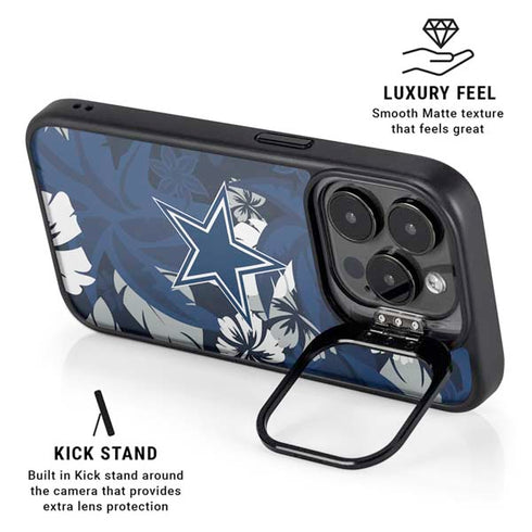 NFL Dallas Cowboys Tropical Print iPhone 15 Pro Max Kickstand Case