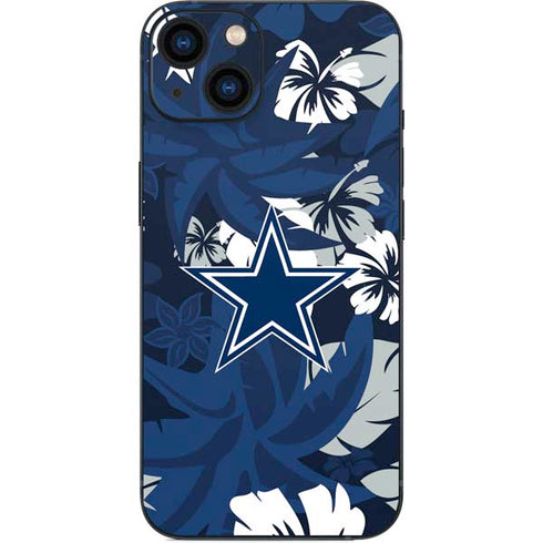 NFL Dallas Cowboys Tropical Print iPhone 15 Skin