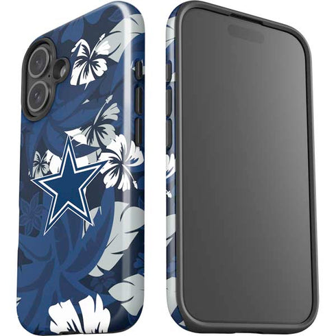 NFL Dallas Cowboys Tropical Print iPhone 16 Impact Case
