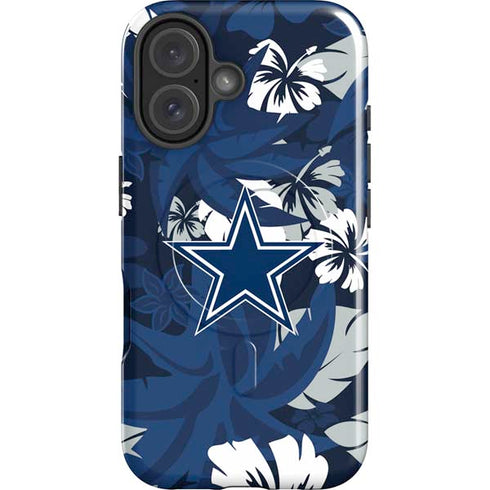 NFL Dallas Cowboys Tropical Print iPhone 16 Magsafe Impact Case