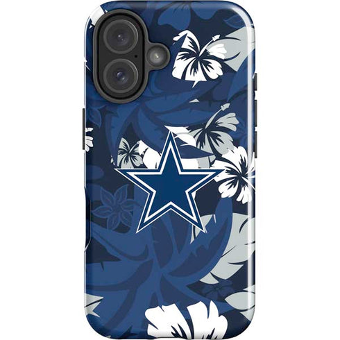 NFL Dallas Cowboys Tropical Print iPhone 16 Plus Impact Case