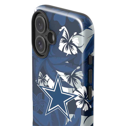 NFL Dallas Cowboys Tropical Print iPhone 16 Plus Impact Case