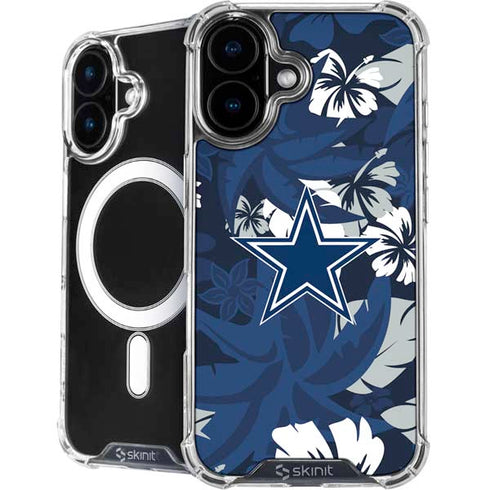 NFL Dallas Cowboys Tropical Print iPhone 16 Plus MagSafe Case