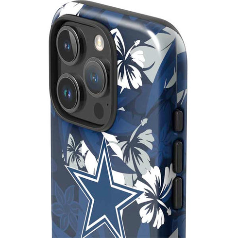 NFL Dallas Cowboys Tropical Print iPhone 16 Pro Impact Case