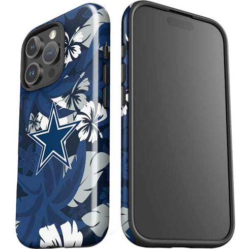 NFL Dallas Cowboys Tropical Print iPhone 16 Pro Impact Case