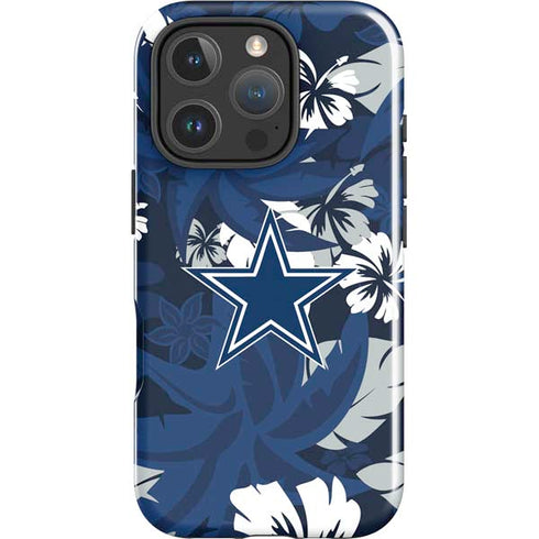 NFL Dallas Cowboys Tropical Print iPhone 16 Pro Max Impact Case