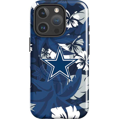 NFL Dallas Cowboys Tropical Print iPhone 16 Pro Max Magsafe Impact Case