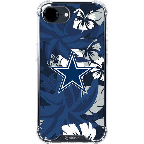 NFL Dallas Cowboys Tropical Print iPhone 16e Clear Case