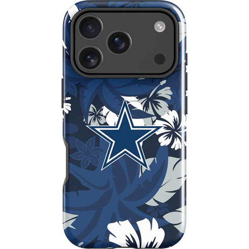 NFL Dallas Cowboys Tropical Print iPhone 18 Pro Impact Case