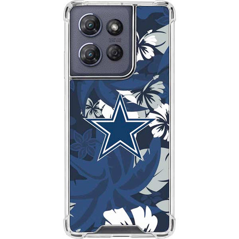 NFL Dallas Cowboys Tropical Print Moto G Power 5G (2025) Clear Case