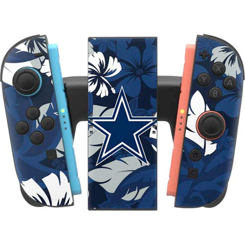 NFL Dallas Cowboys Tropical Print Nintendo Switch 2 (2025) Joy-Con Controller Skin