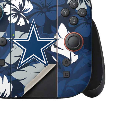 NFL Dallas Cowboys Tropical Print Nintendo Switch 2 (2025) Joy-Con Controller Skin