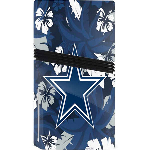 NFL Dallas Cowboys Tropical Print PS5 Pro Disk Console Skin