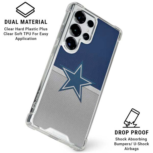NFL Dallas Cowboys Vintage Galaxy S25 Ultra Clear Case
