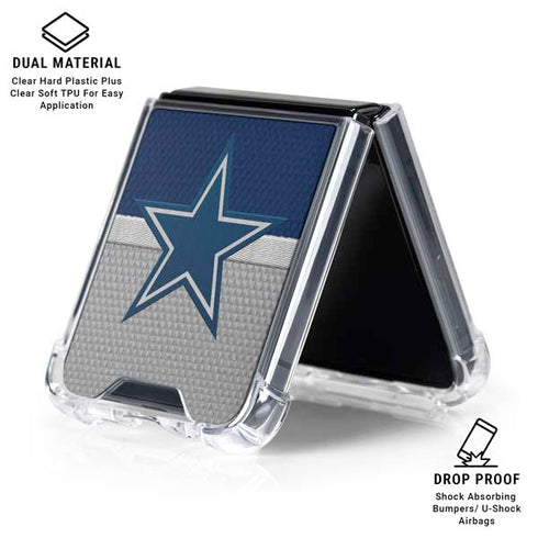 NFL Dallas Cowboys Vintage Galaxy Z Flip6 Clear Case