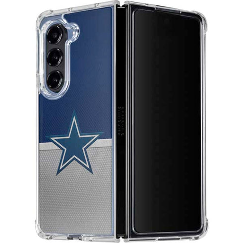 NFL Dallas Cowboys Vintage Galaxy Z Fold5 5G Clear Case
