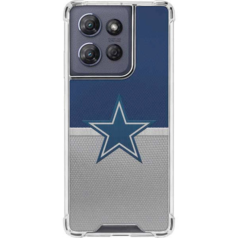 NFL Dallas Cowboys Vintage Moto G 5G (2025) Clear Case