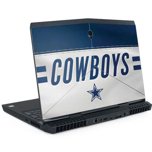NFL Dallas Cowboys White Striped Dell Alienware Skin