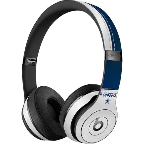 NFL Dallas Cowboys White Striped Beats Solo 3 Wireless Skin