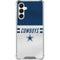NFL Dallas Cowboys White Striped Galaxy A16 5G Clear Case