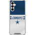 NFL Dallas Cowboys White Striped Galaxy A16 5G Clear Case