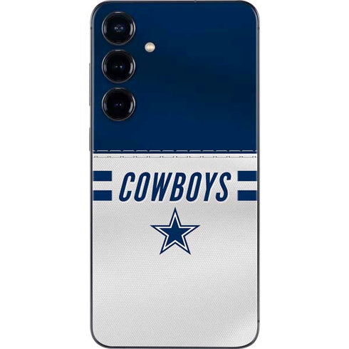 NFL Dallas Cowboys White Striped Galaxy A16 5G Skin