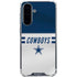 NFL Dallas Cowboys White Striped Galaxy A36 5G Clear Case