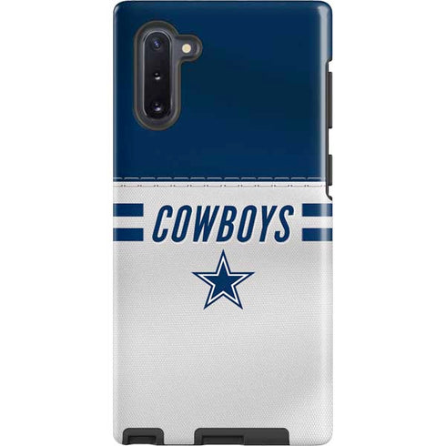 NFL Dallas Cowboys White Striped Galaxy Cases