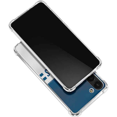 NFL Dallas Cowboys White Striped Galaxy S24 FE Clear Case