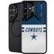 NFL Dallas Cowboys White Striped Galaxy S24 FE Kickstand Case
