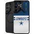 NFL Dallas Cowboys White Striped Galaxy S24 FE Kickstand Case