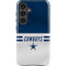 NFL Dallas Cowboys White Striped Galaxy S25 Plus Impact Case