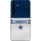 NFL Dallas Cowboys White Striped Galaxy S25 Plus Skin