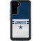 NFL Dallas Cowboys White Striped Galaxy S24 Plus Waterproof Case