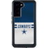 NFL Dallas Cowboys White Striped Galaxy S24 Plus Waterproof Case