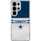 NFL Dallas Cowboys White Striped Galaxy S25 Ultra Clear Case