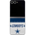 NFL Dallas Cowboys White Striped Galaxy Z Flip6 Skin