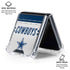 NFL Dallas Cowboys White Striped Galaxy Z Flip6 Clear Case