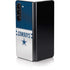 NFL Dallas Cowboys White Striped Galaxy Z Fold5 5G Skin