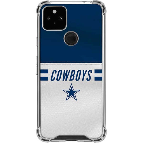 NFL Dallas Cowboys White Striped Pixel Cases