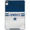 NFL Dallas Cowboys White Striped iPad 11th Gen (2025) Clear Case