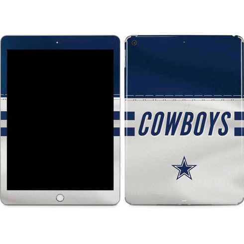 NFL Dallas Cowboys White Striped Apple iPad Skin