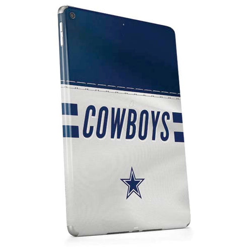 NFL Dallas Cowboys White Striped Apple iPad Skin