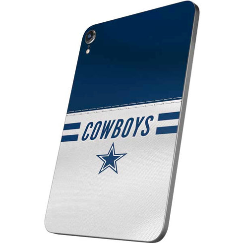NFL Dallas Cowboys White Striped Apple iPad Mini Skin