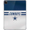 NFL Dallas Cowboys White Striped iPad Pro 11in (2024) Clear Case
